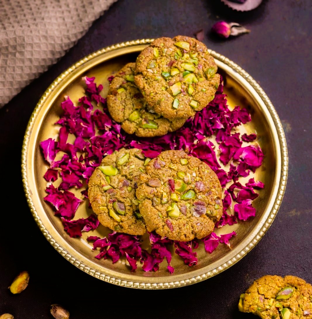 Rose Pistachio Cookies